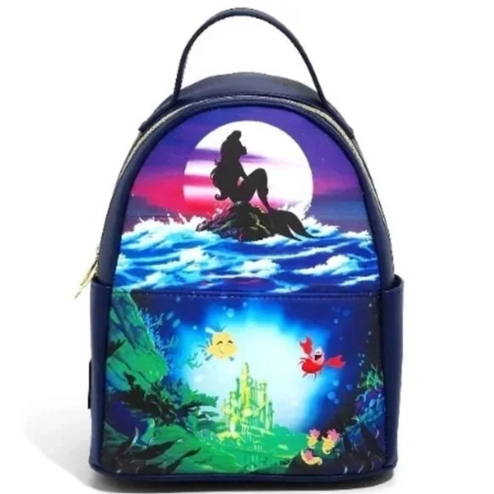 Loungefly Disney The Little Mermaid Ariel's silhouette Mini Backpack Exclusive